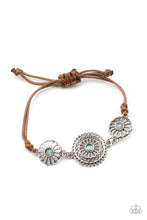 Load image into Gallery viewer, paparazzi-accessories-bohemian-botany-blue-bracelet
