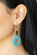 Load image into Gallery viewer, Earthy Epicenter - Brass Earrings - Paparazzi Jewelry
