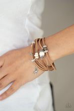 Load image into Gallery viewer, Canyon Flight - White Bracelet - Paparazzi Jewelry
