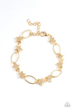 Load image into Gallery viewer, paparazzi-accessories-stars-and-sparks-gold-bracelet

