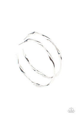 paparazzi-accessories-radiantly-warped-silver-earrings