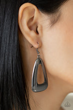 Load image into Gallery viewer, Irresistibly Industrial - Black Earrings - Paparazzi Jewelry
