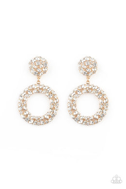 paparazzi-accessories-party-ensemble-gold-post earrings