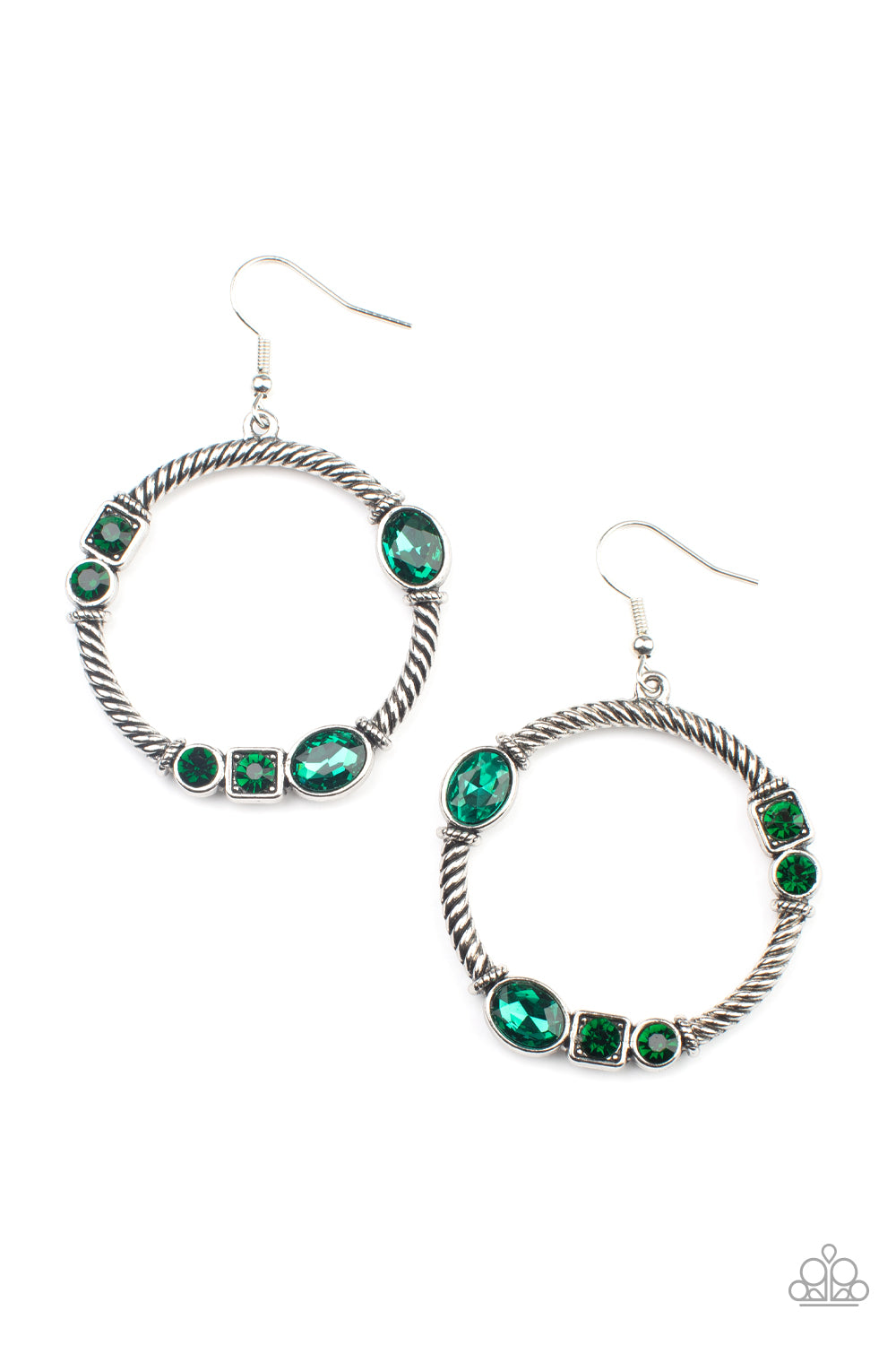 paparazzi-accessories-glamorous-garland-green-earrings