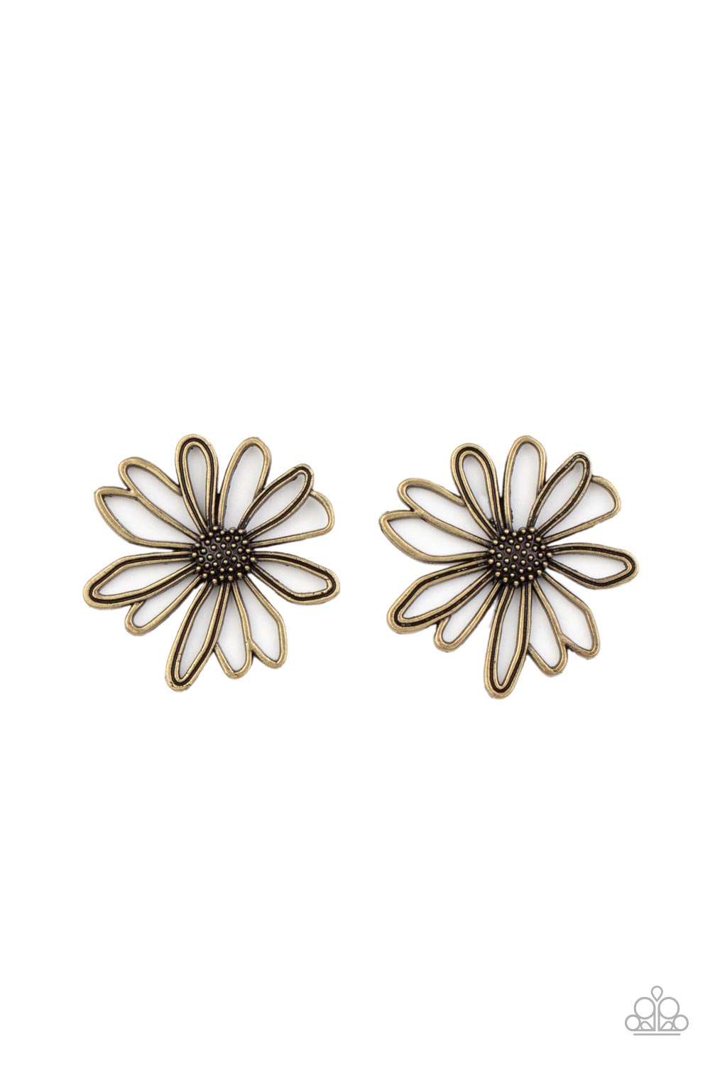 paparazzi-accessories-artisan-arbor-brass-post earrings