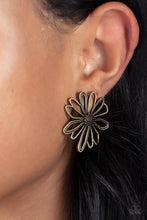 Load image into Gallery viewer, Artisan Arbor - Brass Post Earrings - Paparazzi Jewelry

