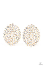 Load image into Gallery viewer, paparazzi-accessories-drama-school-dropout-gold-post earrings
