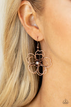 Load image into Gallery viewer, Petal Power - Copper Earrings - Paparazzi Jewelry
