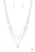 Load image into Gallery viewer, paparazzi-accessories-americana-girl-silver-necklace

