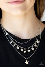 Load image into Gallery viewer, Americana Girl - Silver Necklace - Paparazzi Jewelry

