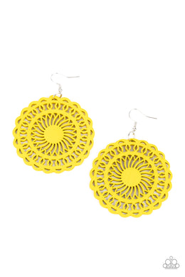 paparazzi-accessories-island-sun-yellow-earrings