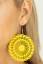 Load image into Gallery viewer, Island Sun - Yellow Earrings - Paparazzi Jewelry
