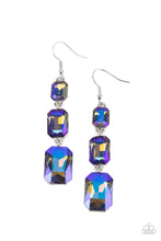 Load image into Gallery viewer, paparazzi-accessories-cosmic-red-carpet-blue-earrings
