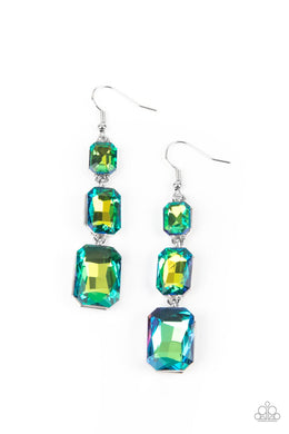 paparazzi-accessories-cosmic-red-carpet-green-earrings