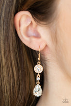 Load image into Gallery viewer, Graceful Glimmer - Gold Earrings - Paparazzi Jewelry
