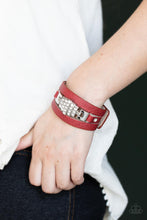 Load image into Gallery viewer, Ultra Urban - Red Bracelet - Paparazzi Jewelry
