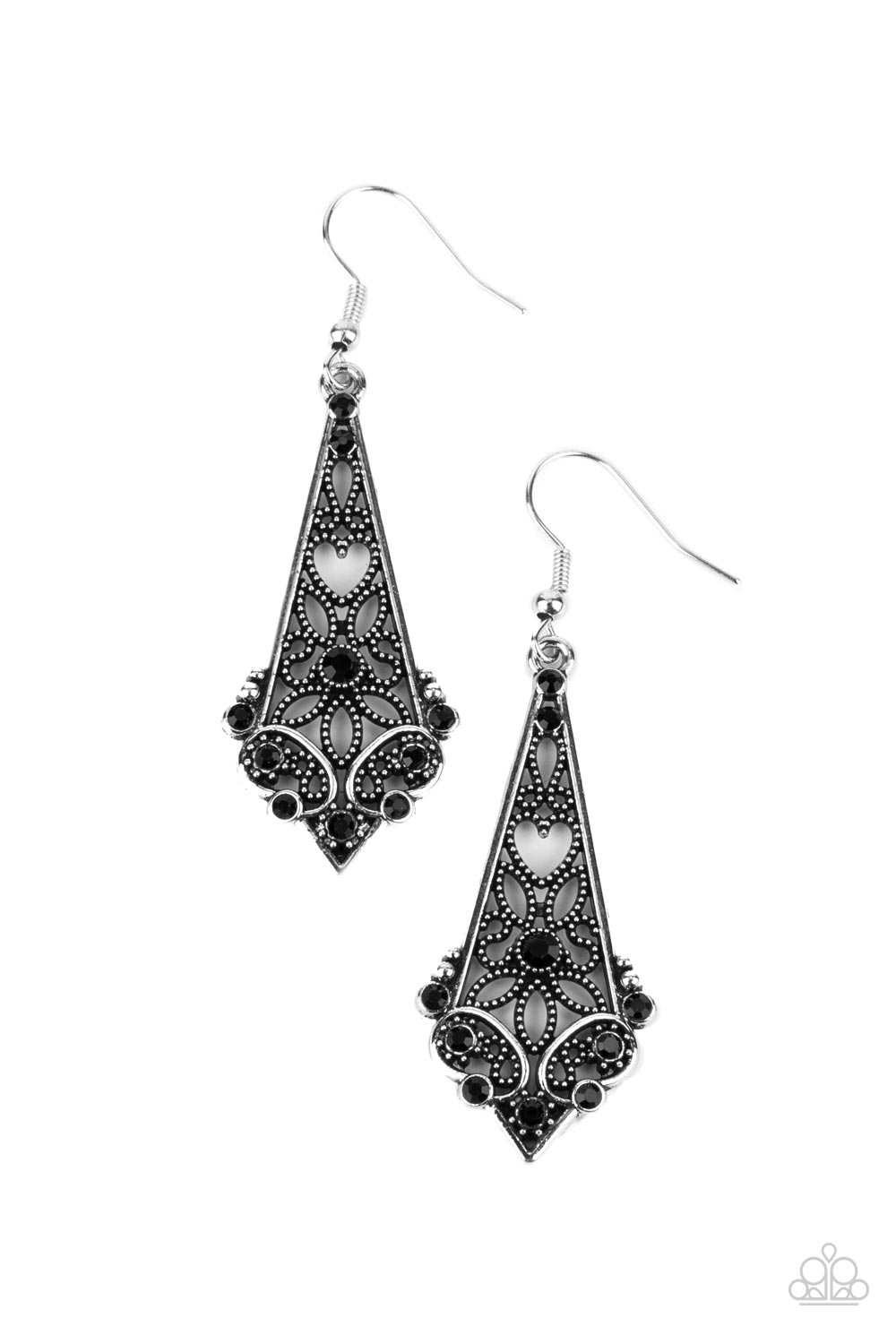 paparazzi-accessories-casablanca-charisma-black-earrings