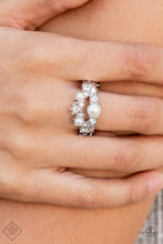 Load image into Gallery viewer, A-List Ambience - White Ring - Paparazzi Jewelry
