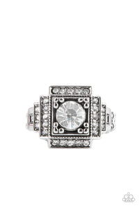 paparazzi-accessories-polished-pantheon-white-ring