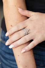 Load image into Gallery viewer, Adventurously Angled - Silver Ring - Paparazzi Jewelry

