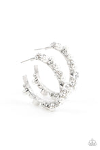 Load image into Gallery viewer, paparazzi-accessories-let-there-be-socialite-white-earrings
