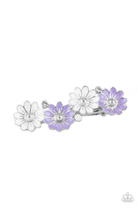 Ok, BLOOMER - Purple Hair Clip - Paparazzi Jewelry