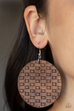 Load image into Gallery viewer, WEAVE Me Out Of It - Brown Earrings - Paparazzi Jewelry
