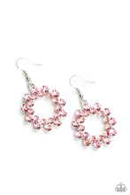 Load image into Gallery viewer, paparazzi-accessories-champagne-bubbles-pink-earrings
