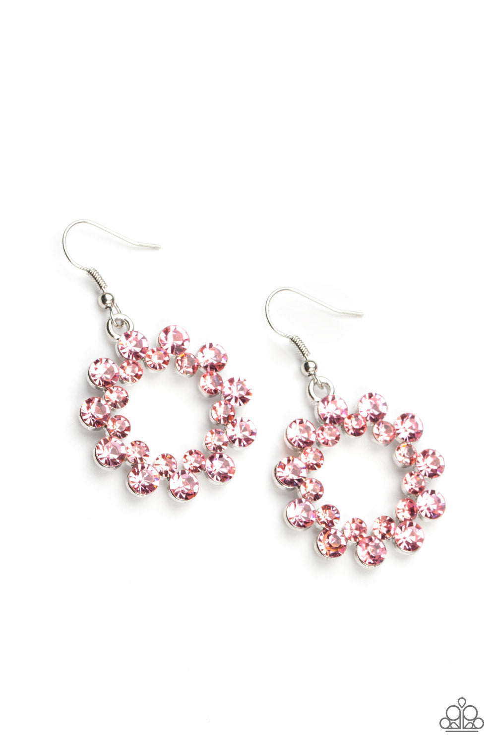 paparazzi-accessories-champagne-bubbles-pink-earrings