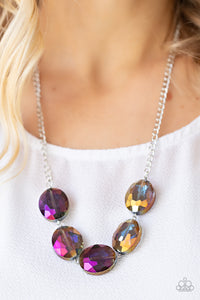 Cosmic Closeup - Purple Necklace - Paparazzi Jewelry