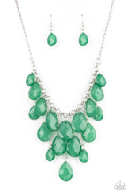 Load image into Gallery viewer, paparazzi-accessories-front-row-flamboyance-green-necklace
