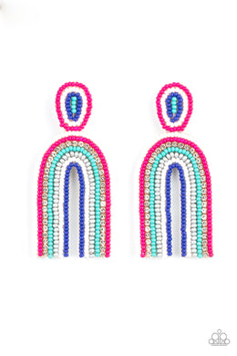 paparazzi-accessories-rainbow-remedy-multi-post earrings