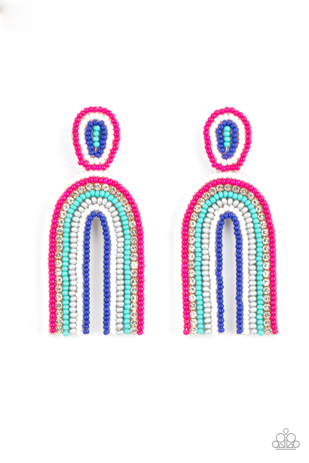 paparazzi-accessories-rainbow-remedy-multi-post earrings