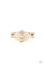 Load image into Gallery viewer, paparazzi-accessories-floral-frou-frou-gold
