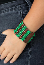 Load image into Gallery viewer, Tropical Nirvana - Green Bracelet - Paparazzi Jewelry
