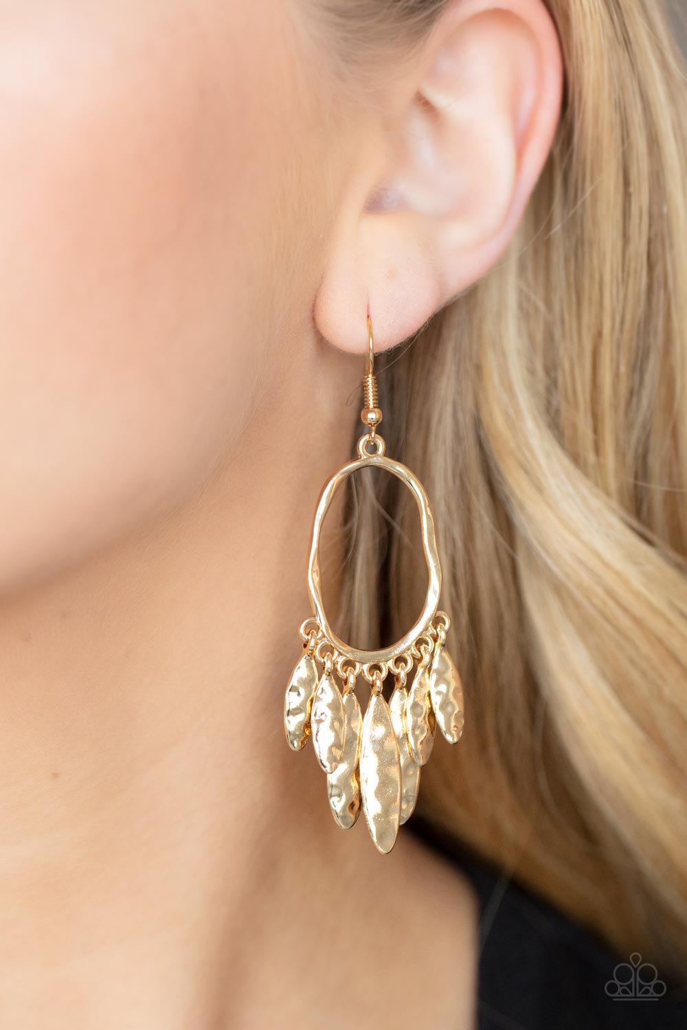 Artisan Aria - Gold Earrings - Paparazzi Jewelry