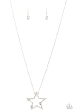 Load image into Gallery viewer, paparazzi-accessories-i-pledge-allegiance-to-the-sparkle-white-necklace
