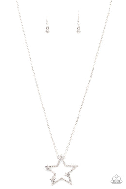 paparazzi-accessories-i-pledge-allegiance-to-the-sparkle-white-necklace