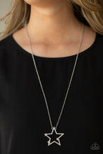 Load image into Gallery viewer, I Pledge Allegiance to the Sparkle - White Necklace - Paparazzi Jewelry
