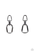 Load image into Gallery viewer, paparazzi-accessories-harmonic-hardware-black-post earrings
