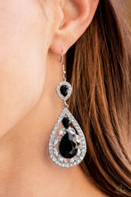 Load image into Gallery viewer, Posh Pageantry - Black Earrings - Paparazzi Jewelry
