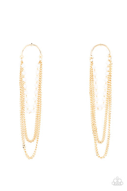 paparazzi-accessories-vintage-vip-gold-post earrings