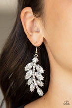 Load image into Gallery viewer, Ice Garden Gala - White Earrings - Paparazzi Jewelry
