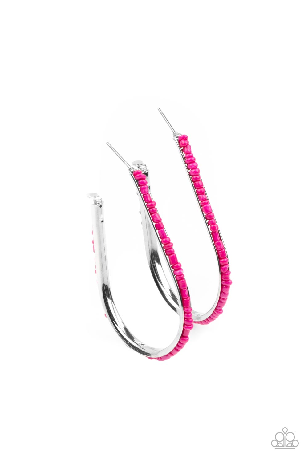 paparazzi-accessories-beaded-bauble-pink-earrings