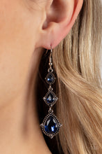 Load image into Gallery viewer, Prague Princess - Blue Earrings - Paparazzi Jewelry
