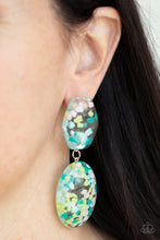 Load image into Gallery viewer, Flaky Fashion - Multi Post Earrings - Paparazzi Jewelry
