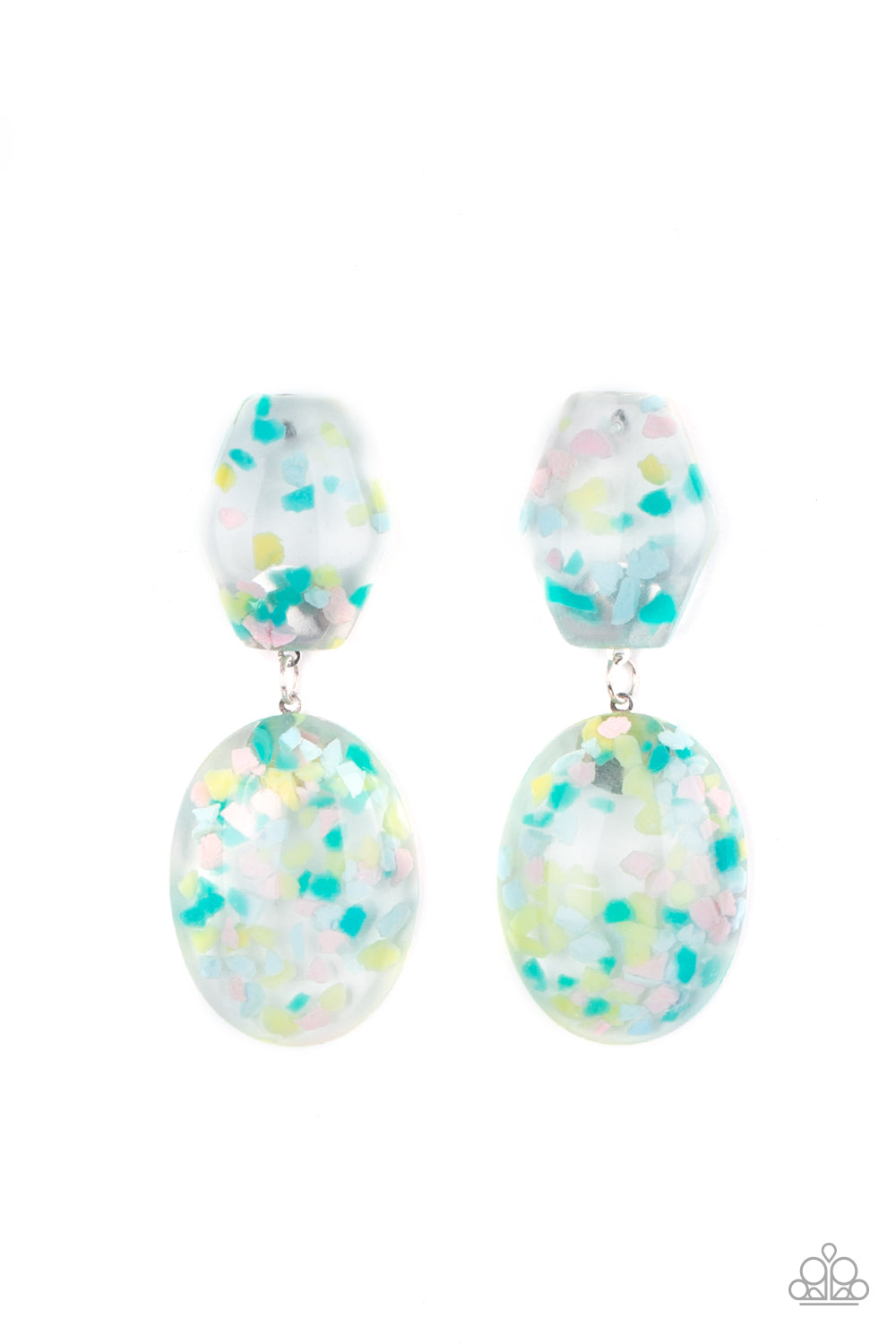paparazzi-accessories-flaky-fashion-multi-post earrings