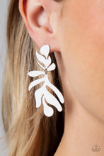 Load image into Gallery viewer, Palm Picnic - Silver Post Earrings - Paparazzi Jewelry
