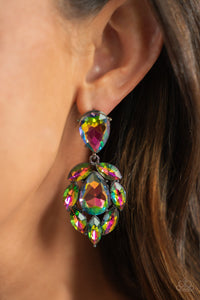 Galactic Go-Getter - Multi Post Earrings - Paparazzi Jewelry