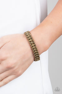 Abstract Advisory - Brass Bracelet - Paprazzi Jewelry